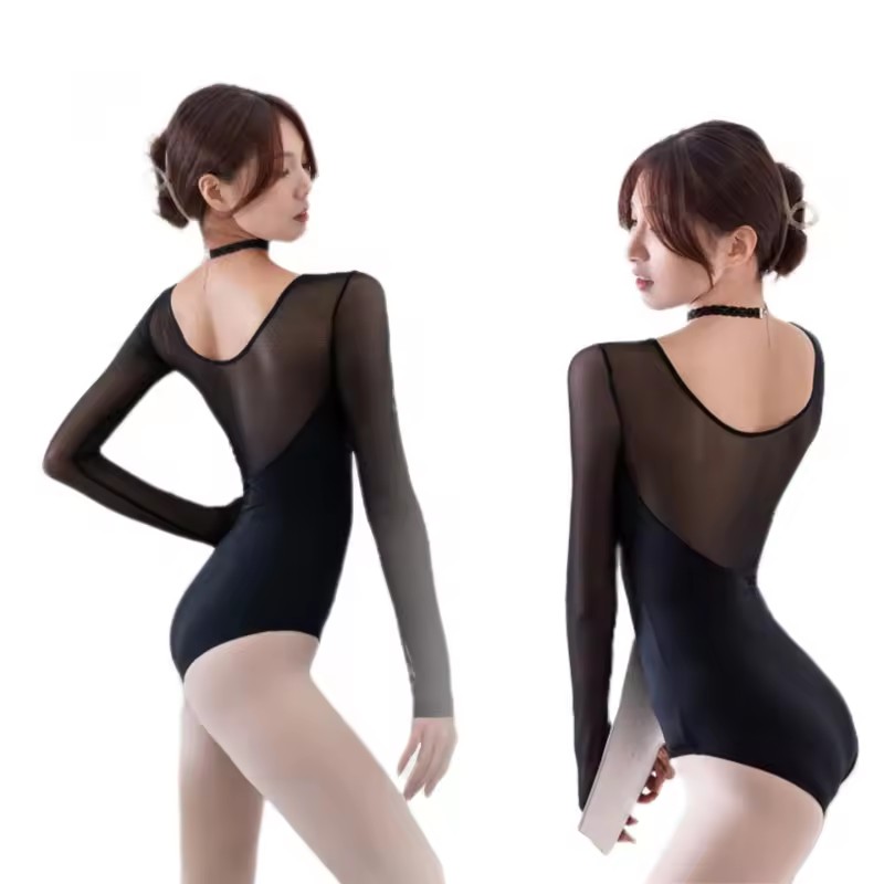 Coffee Tea Or Me - USHINE Bla Lace Bodysuit Long Sve