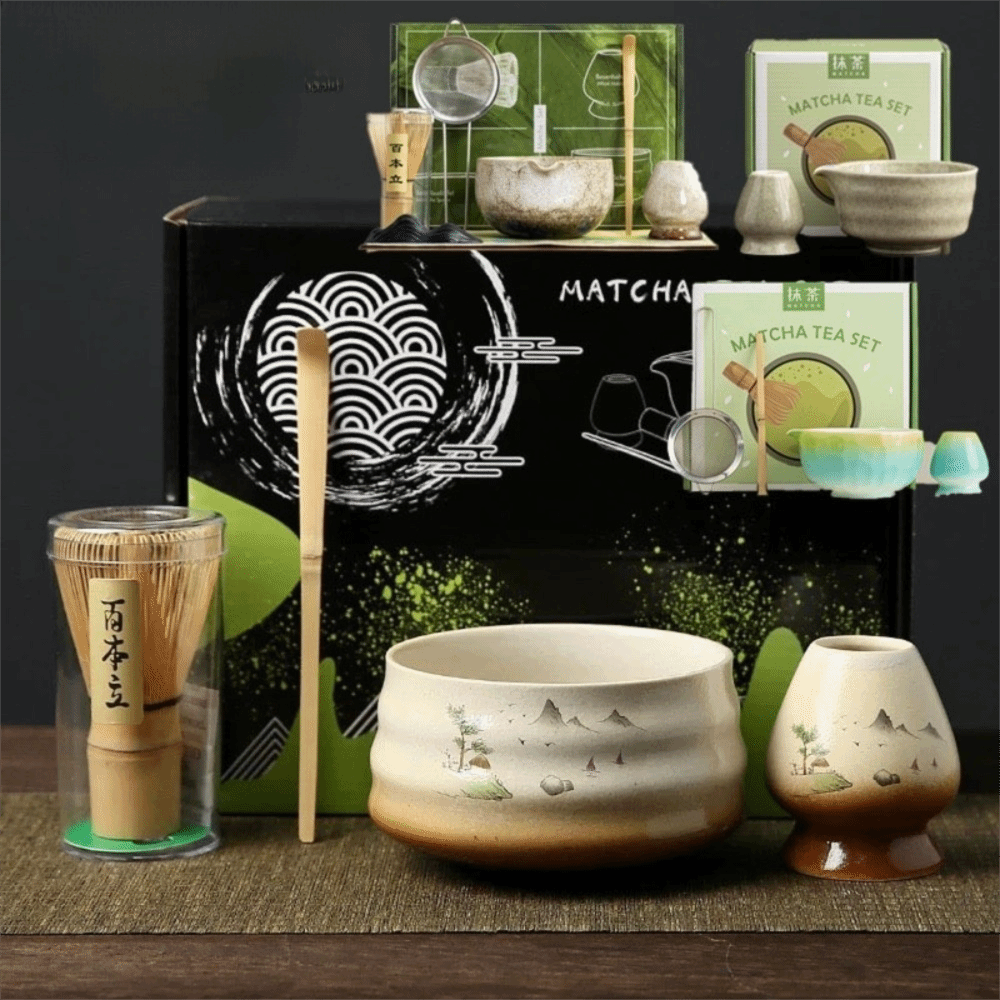Matcha Whisk Set - Tea Sticks Japanese Matcha Tea Set