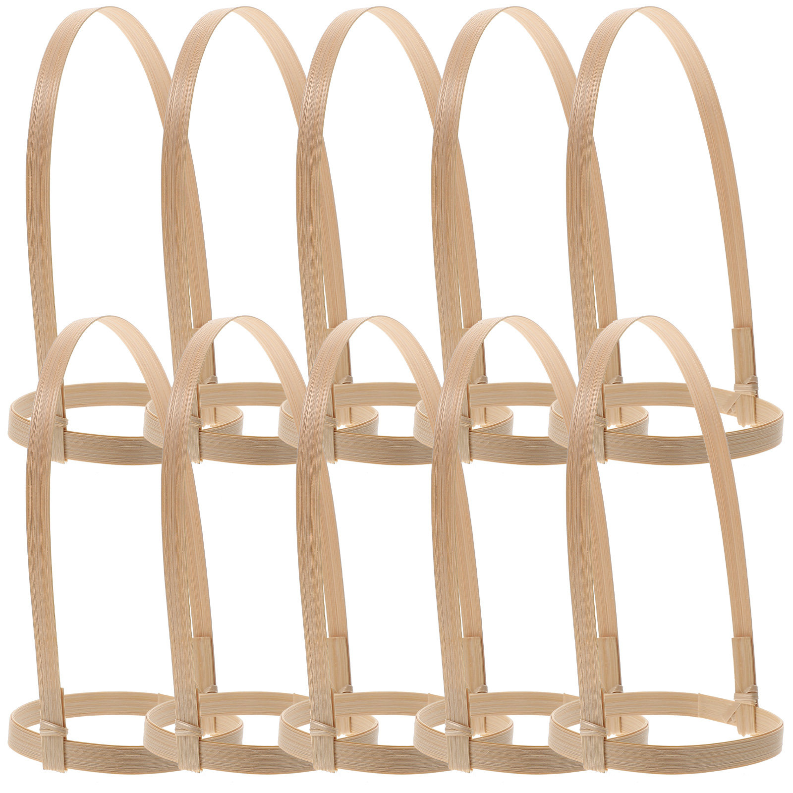 Bamboo Tea Tray - 10Pcs Bamboo Drink Cup Carrier Coffee