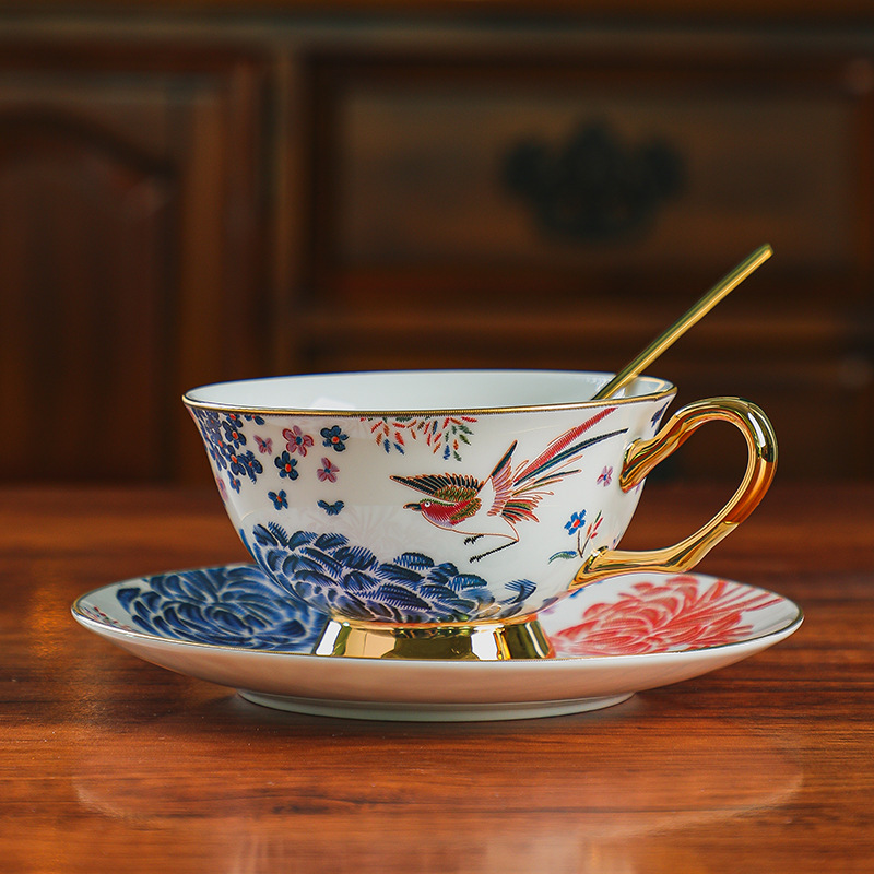 Coffee Tea English - European retro bone China coffee cup