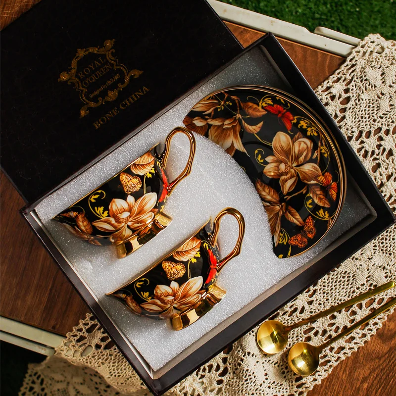 Coffee Tea English - European style palace style porcelain coffee