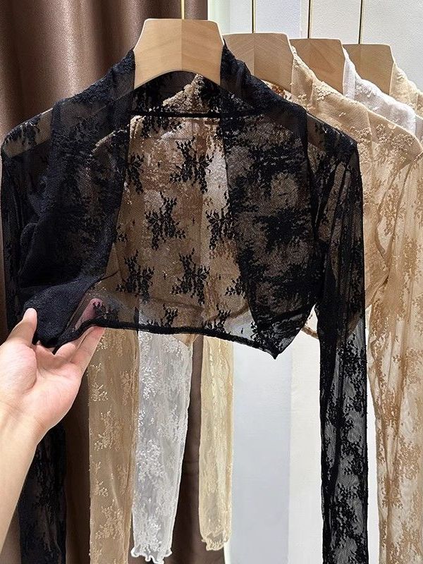 Coffee Tea Or Me - 2025 New Lace Embroidery Sun Protection