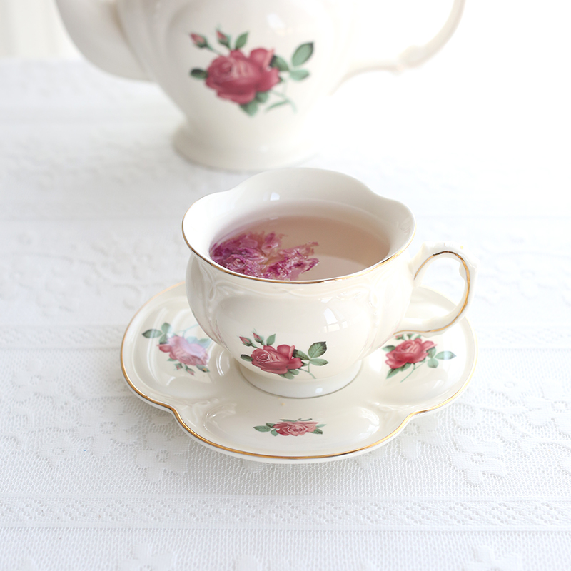 French gold edged ceramic gold - Coffee Tea English reseña y precio