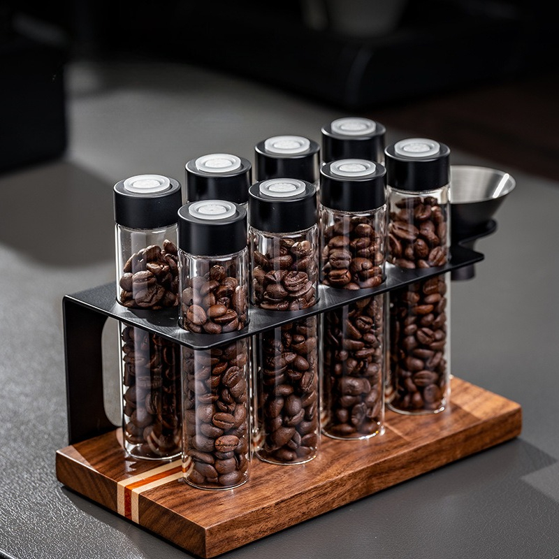 JUSTINLAU Glass Coffee Bean St - Coffee Tea Jars reseña y precio