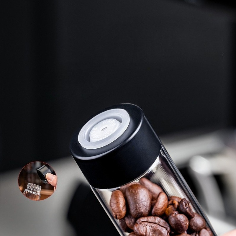 JUSTINLAU Glass Coffee Bean St - Coffee Tea Jars reseña y precio