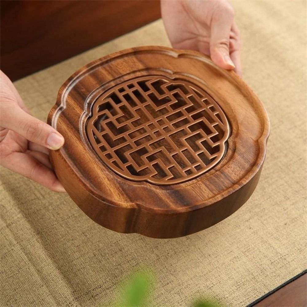 Walnut Wood Bearing Wood Tea T - Bamboo Tea Tray reseña y precio