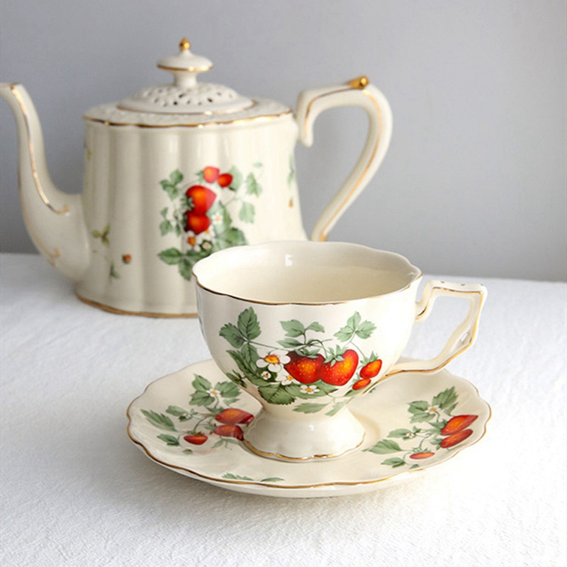 French Retro Teapot Coffee Cup - Coffee Tea English reseña y precio
