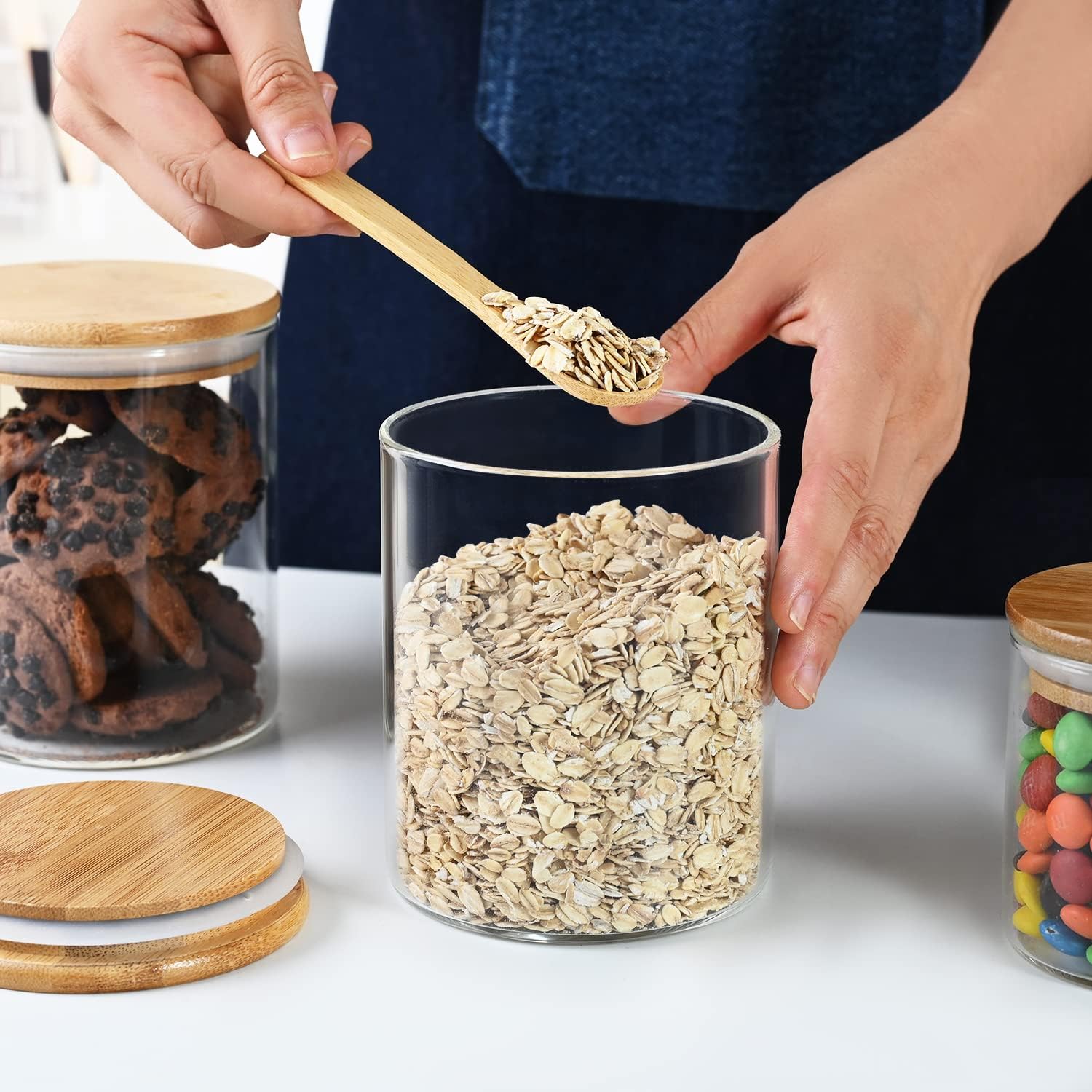umieo Glass Food Storage Conta - Coffee Tea Jars reseña y precio