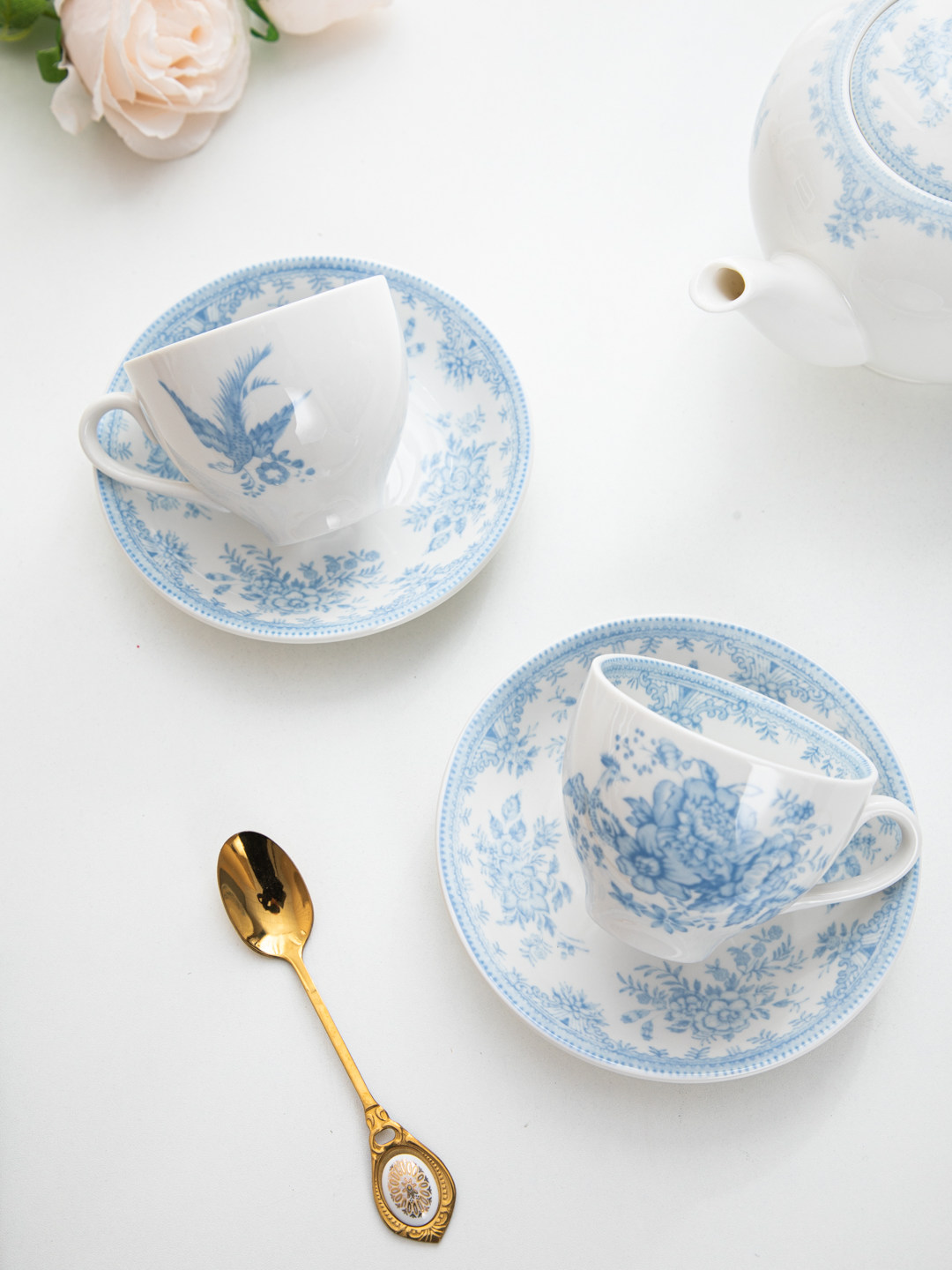 House, retro blue peony aftern - Coffee Tea English reseña y precio