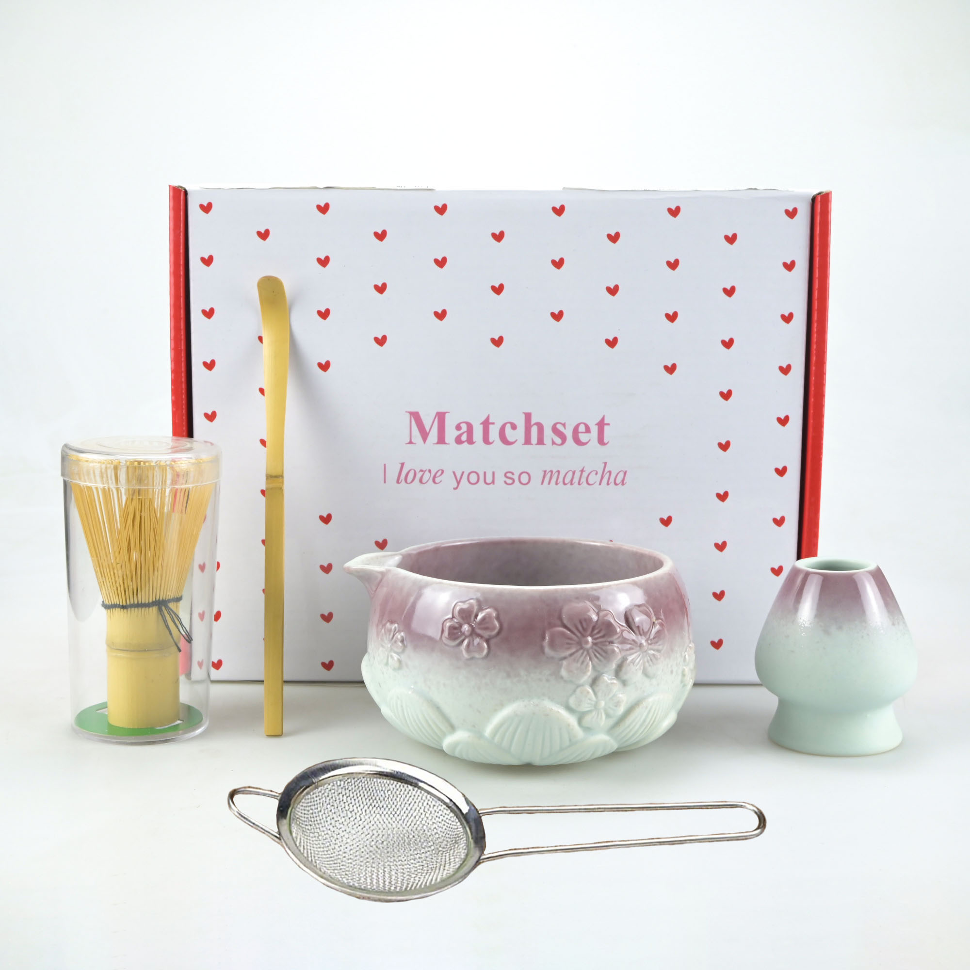 5pcs/set of Floral Matcha Tool - Matcha Whisk Set reseña y precio