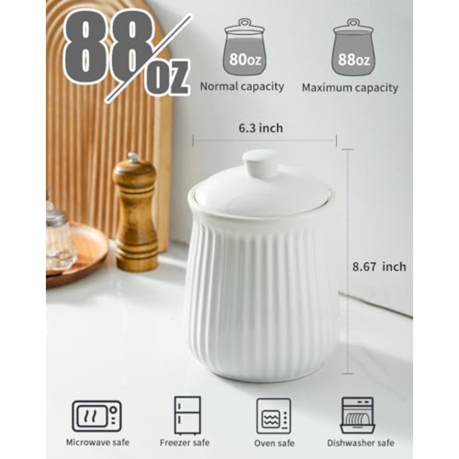 Food Storage Containers with L - Coffee Tea Jars reseña y precio