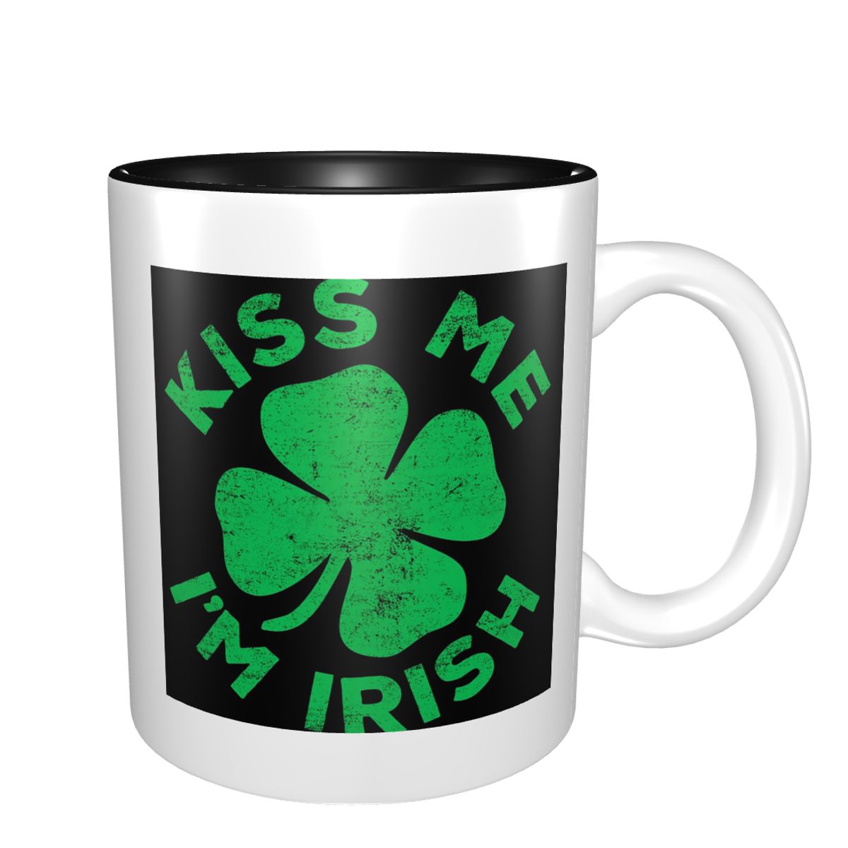 Kiss Me I'm Irish Mug Funny Ce - Coffee Tea With Me reseña y precio