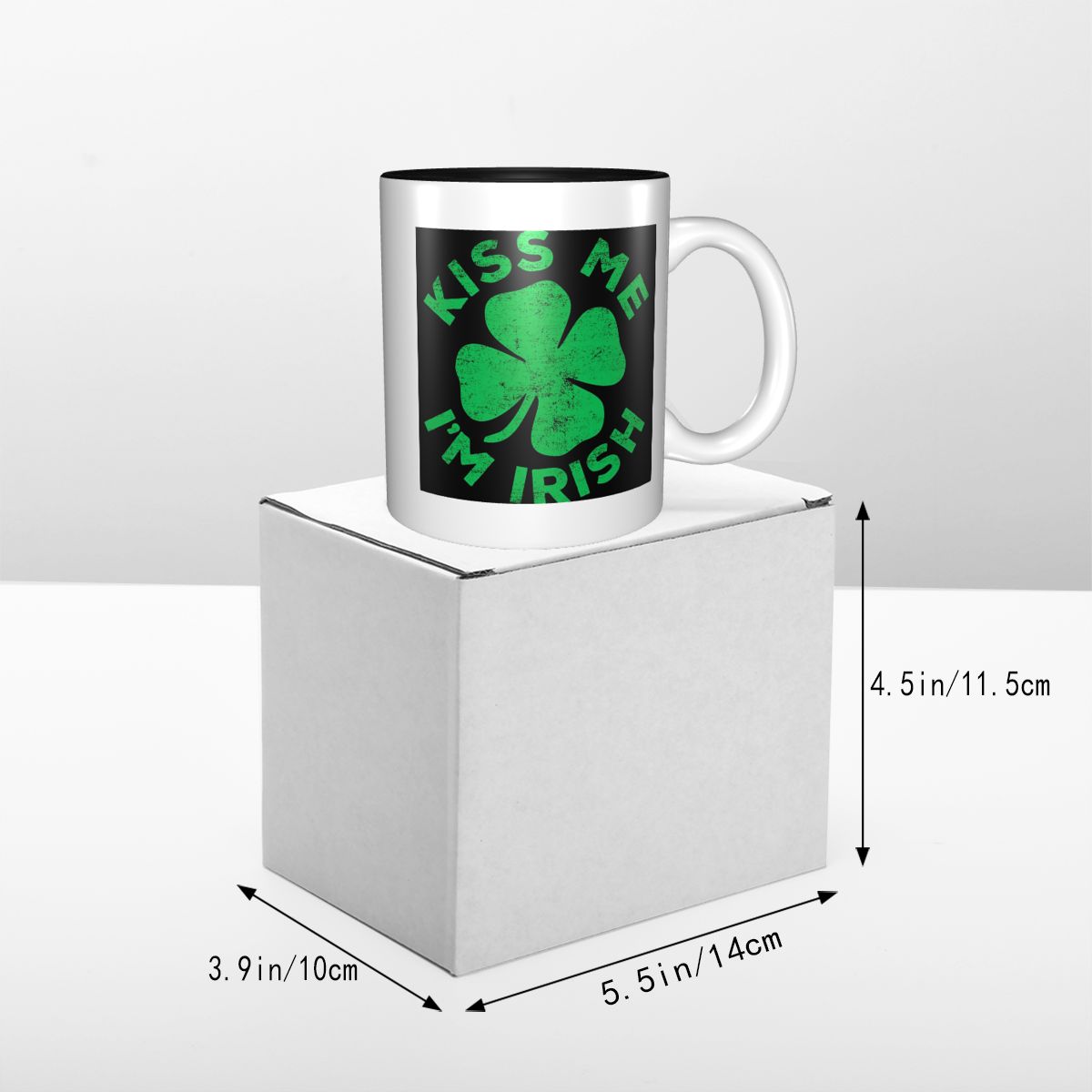 Kiss Me I'm Irish Mug Funny Ce - Coffee Tea With Me reseña y precio
