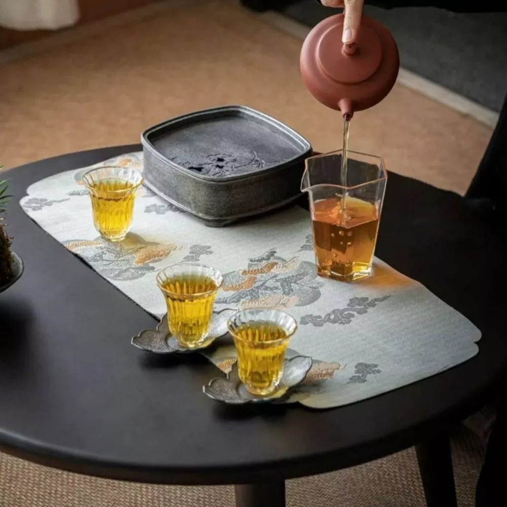 New Thick Tea Mat Embroidered  - Bamboo Tea Tray reseña y precio