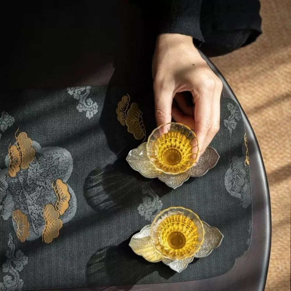 New Thick Tea Mat Embroidered  - Bamboo Tea Tray reseña y precio