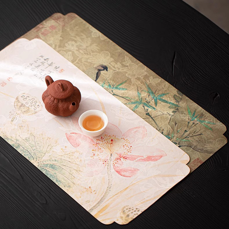 Chinese Style Cloud Silk Green - Bamboo Tea Tray reseña y precio