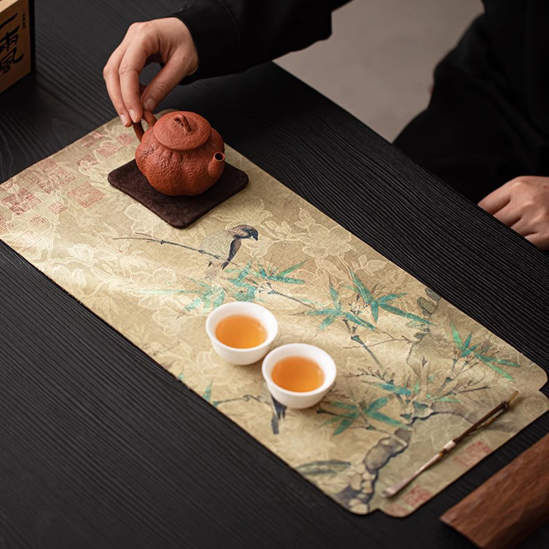 Chinese Style Cloud Silk Green - Bamboo Tea Tray reseña y precio