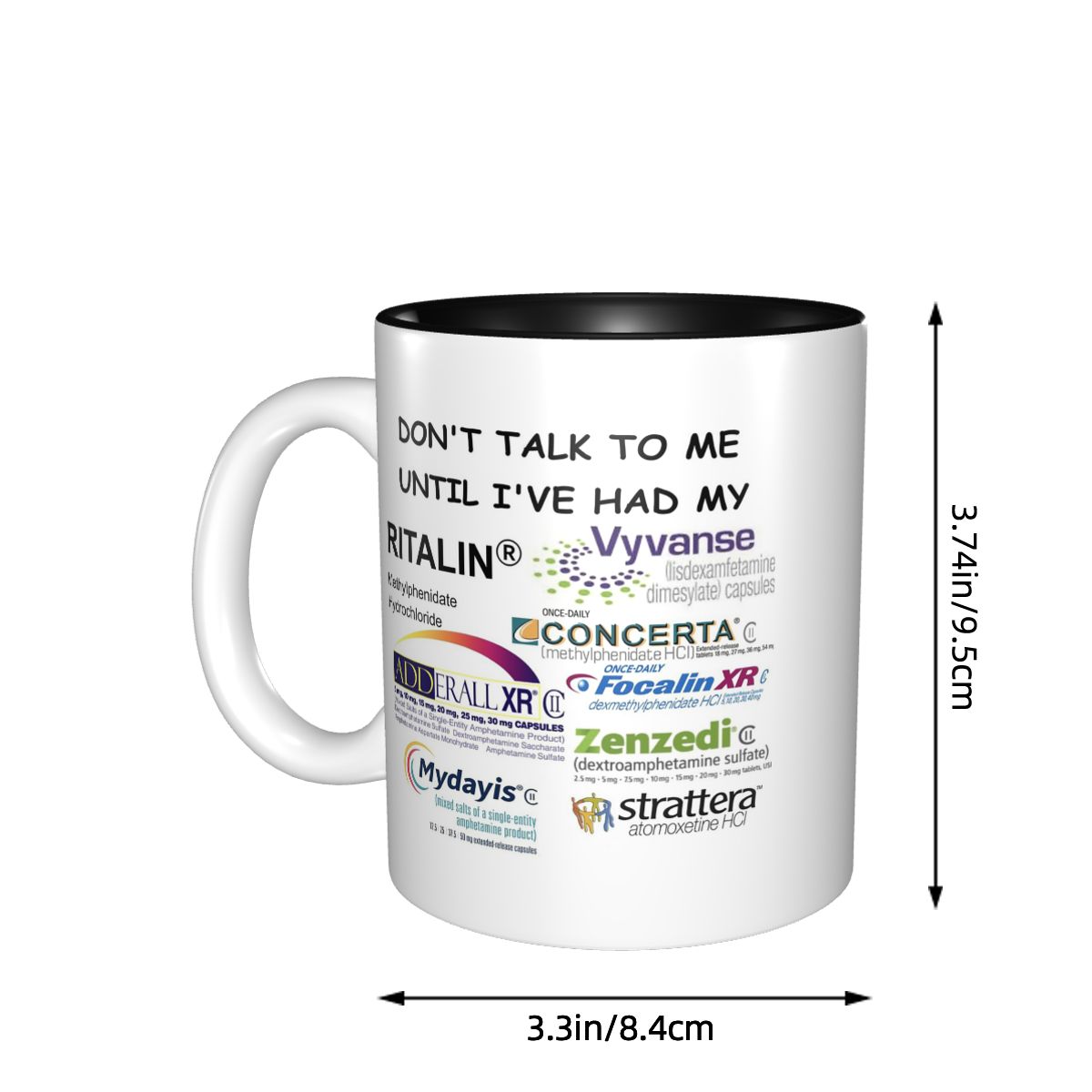 Dont Talk To Me Mug Funny Cera - Coffee Tea With Me reseña y precio
