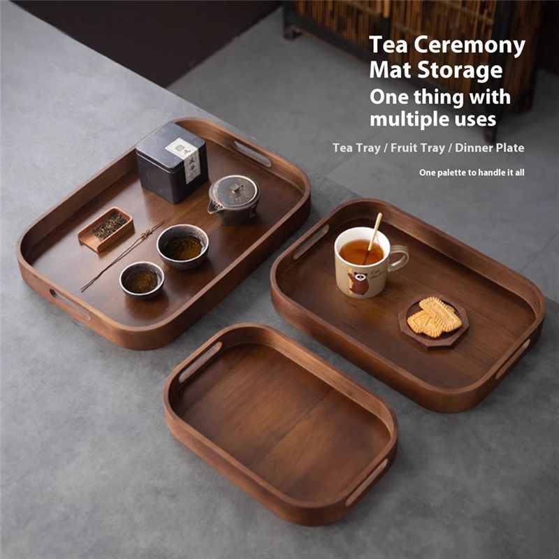 AC76-Tea Set Storage Plate Sol - Bamboo Tea Tray reseña y precio