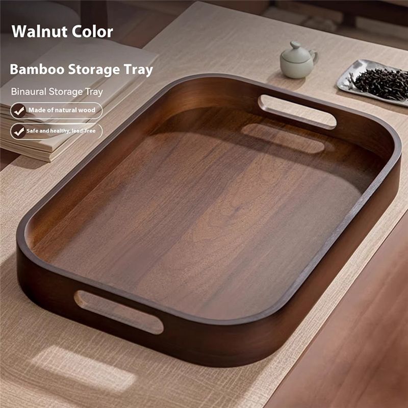 AC76-Tea Set Storage Plate Sol - Bamboo Tea Tray reseña y precio