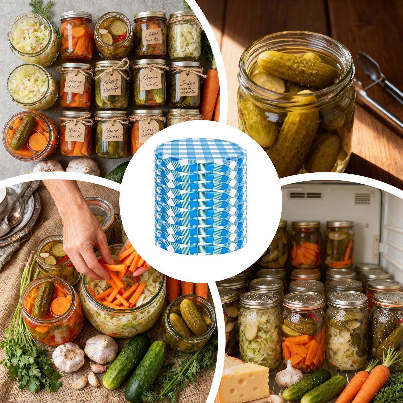 Canning Jar Lids 50 Piece Leak - Coffee Tea Jars reseña y precio