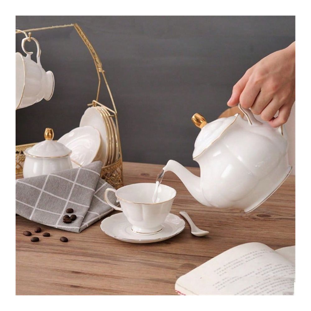 15 Pieces Simple White English - Coffee Tea English reseña y precio