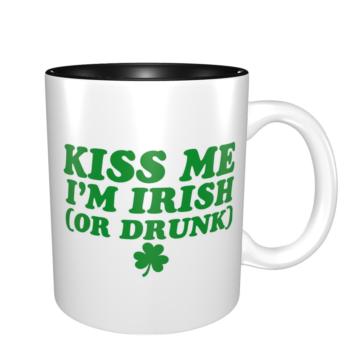 Kiss Me I'm Irish Mug Funny Ce - Coffee Tea With Me reseña y precio