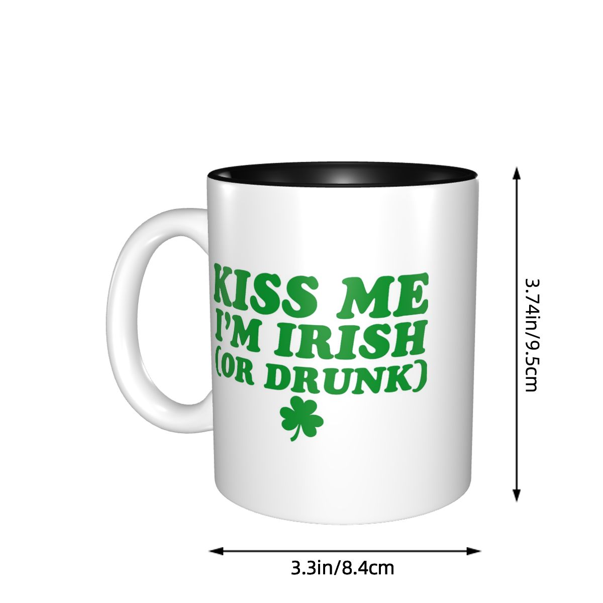 Kiss Me I'm Irish Mug Funny Ce - Coffee Tea With Me reseña y precio
