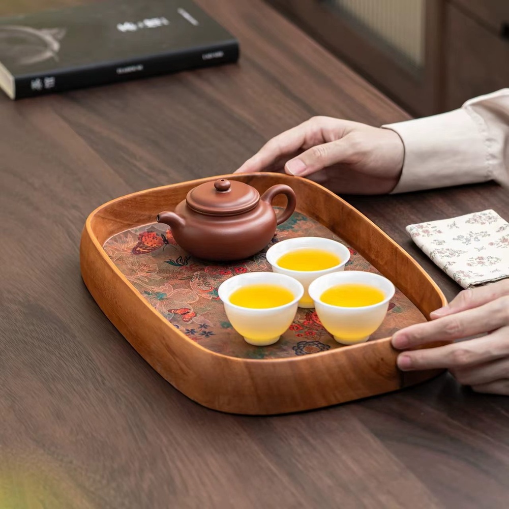 1 Piece Walnut Wood Dry Tea Tr - Bamboo Tea Tray reseña y precio