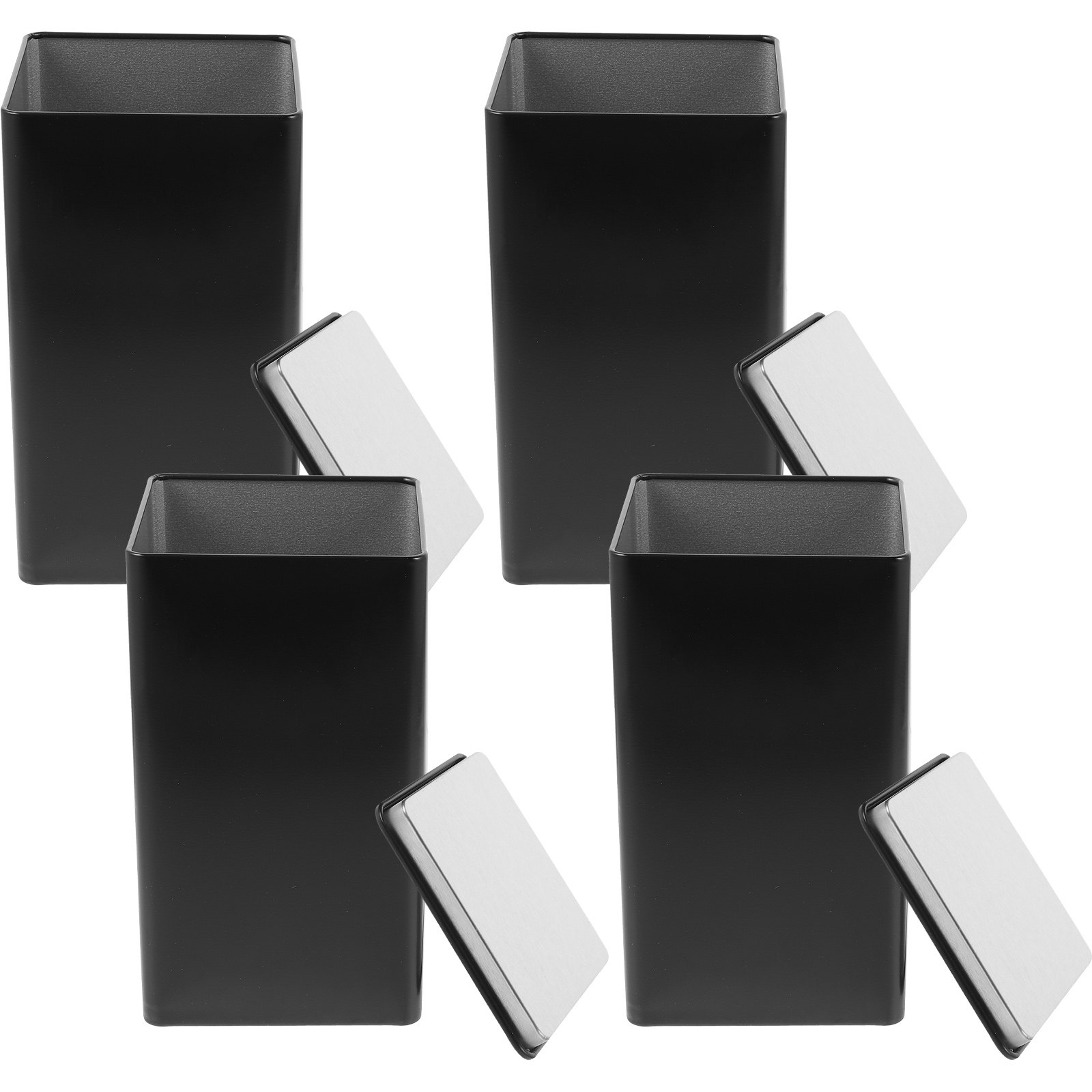 4Pcs Storage Jars Tinplate Box - Coffee Tea Jars reseña y precio