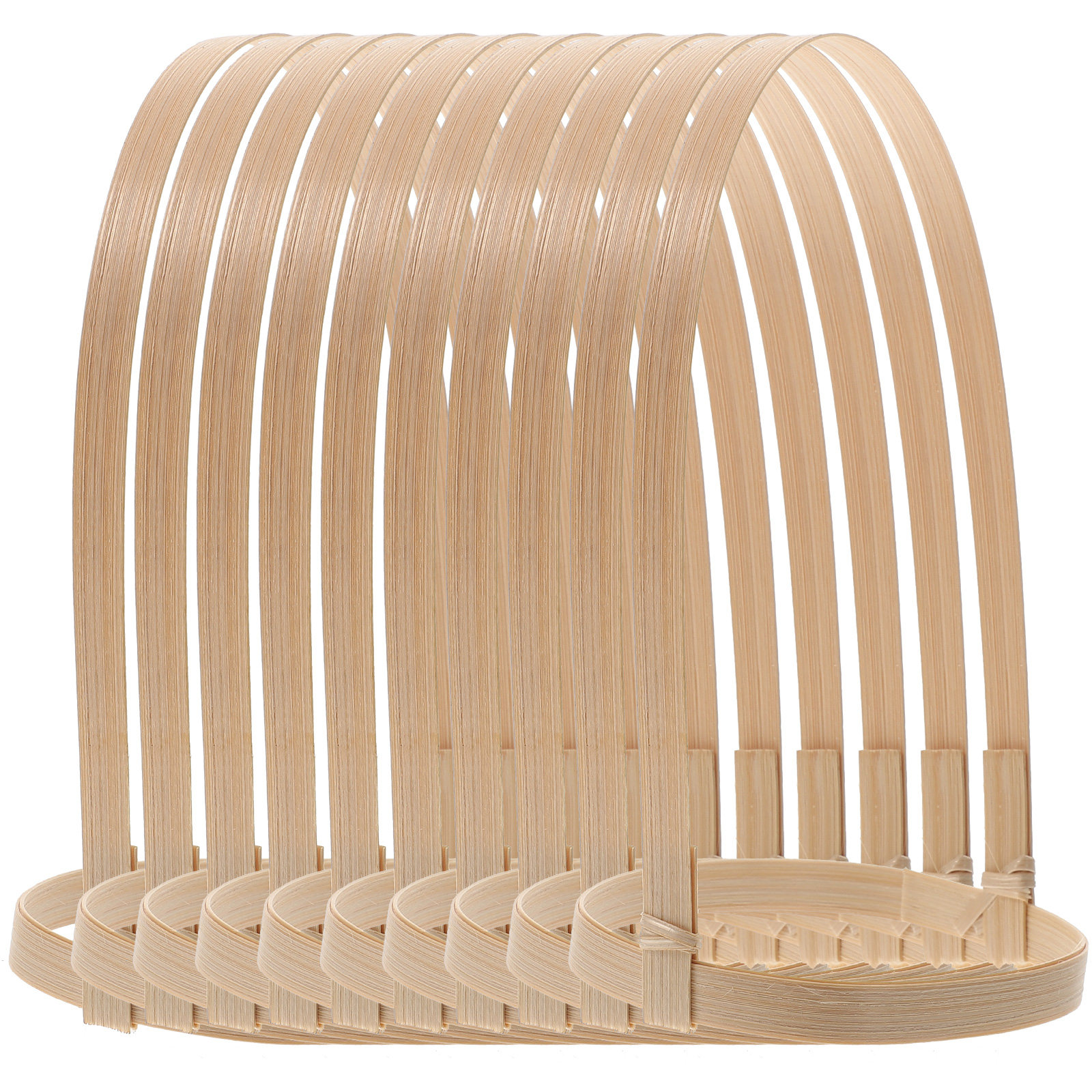 10Pcs Bamboo Drink Cup Carrier - Bamboo Tea Tray reseña y precio