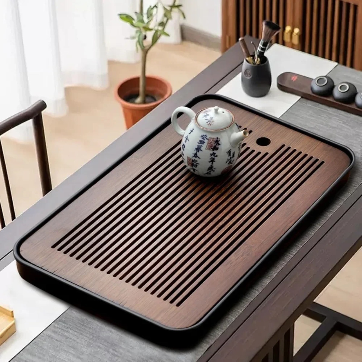 Portable Detachable Bamboo Tea - Bamboo Tea Tray reseña y precio