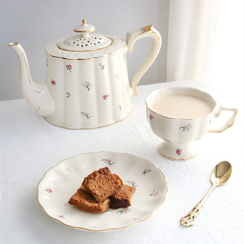 French Retro Teapot Coffee Cup - Coffee Tea English reseña y precio