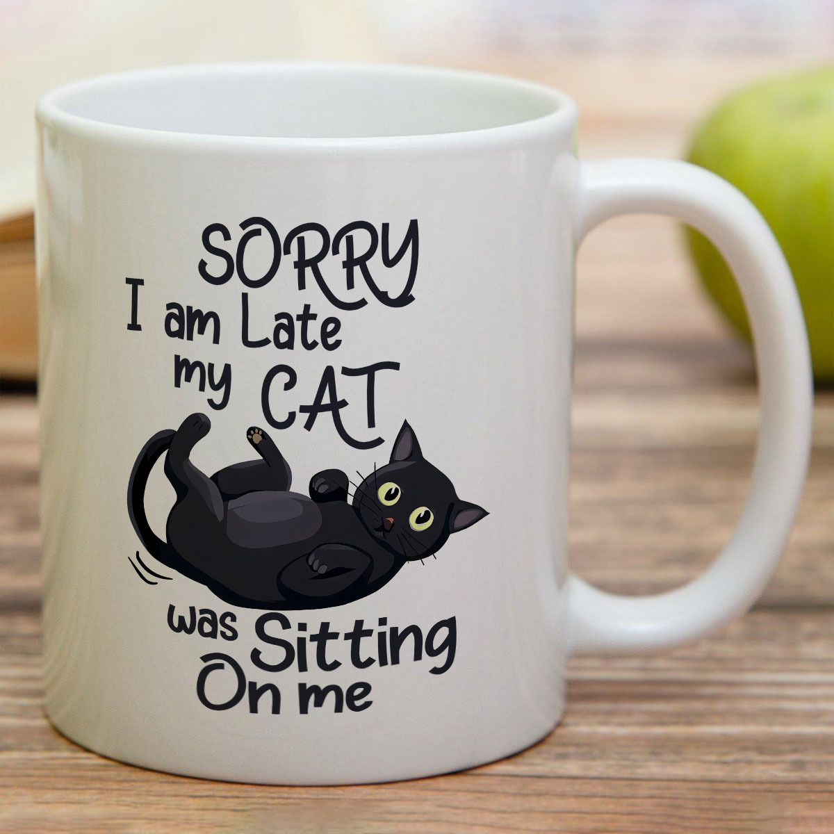 1 Funny Cat Shaped Ceramic Mug - Coffee Tea With Me reseña y precio