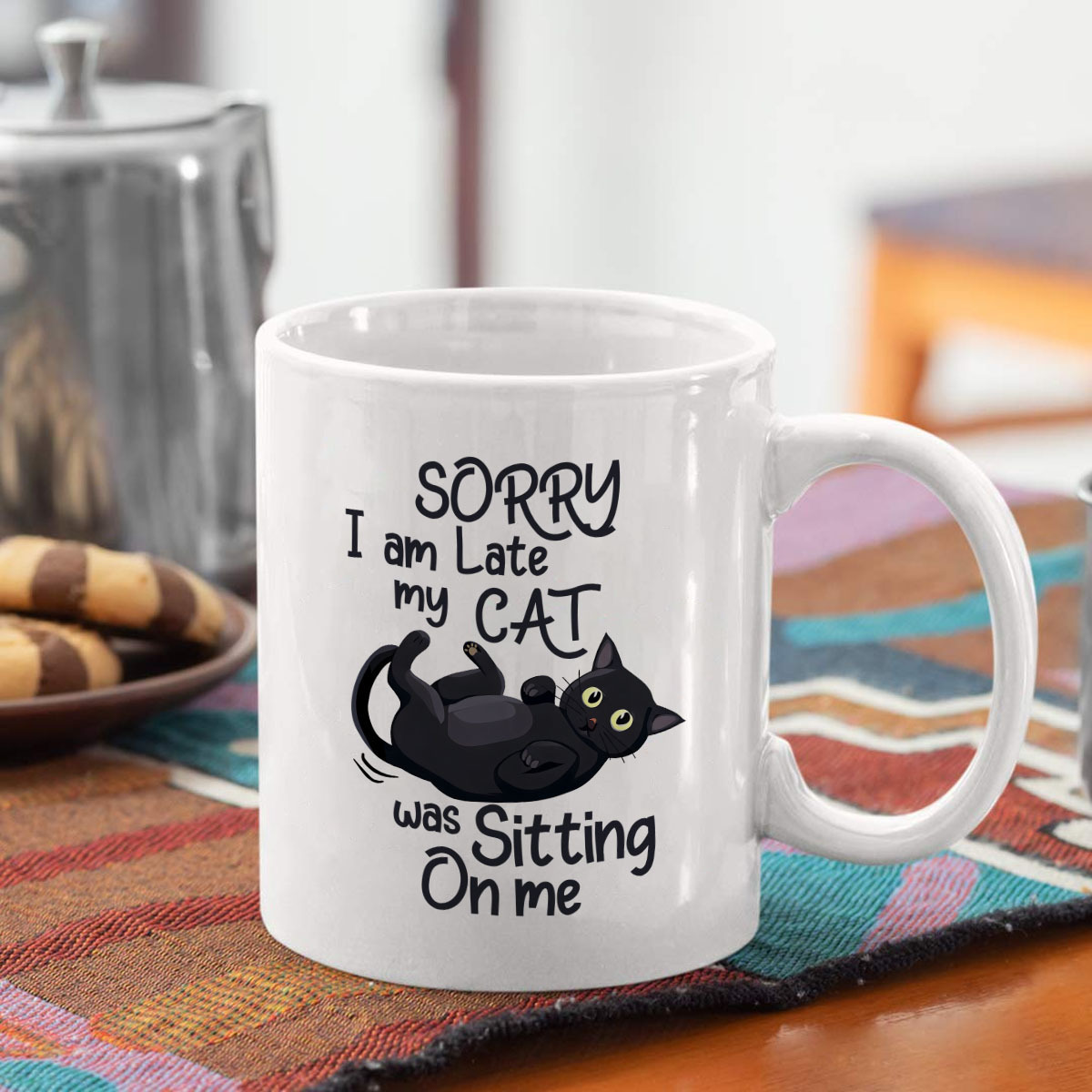1 Funny Cat Shaped Ceramic Mug - Coffee Tea With Me reseña y precio
