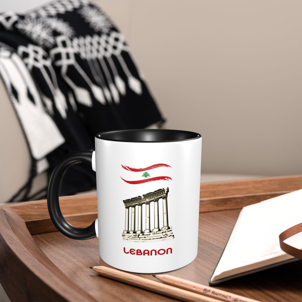 Lebanon Flag Lebanese Kiss Me  - Coffee Tea With Me reseña y precio