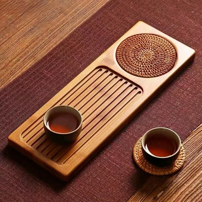 Dry Brew Bamboo Tea Tray with  - Bamboo Tea Tray reseña y precio