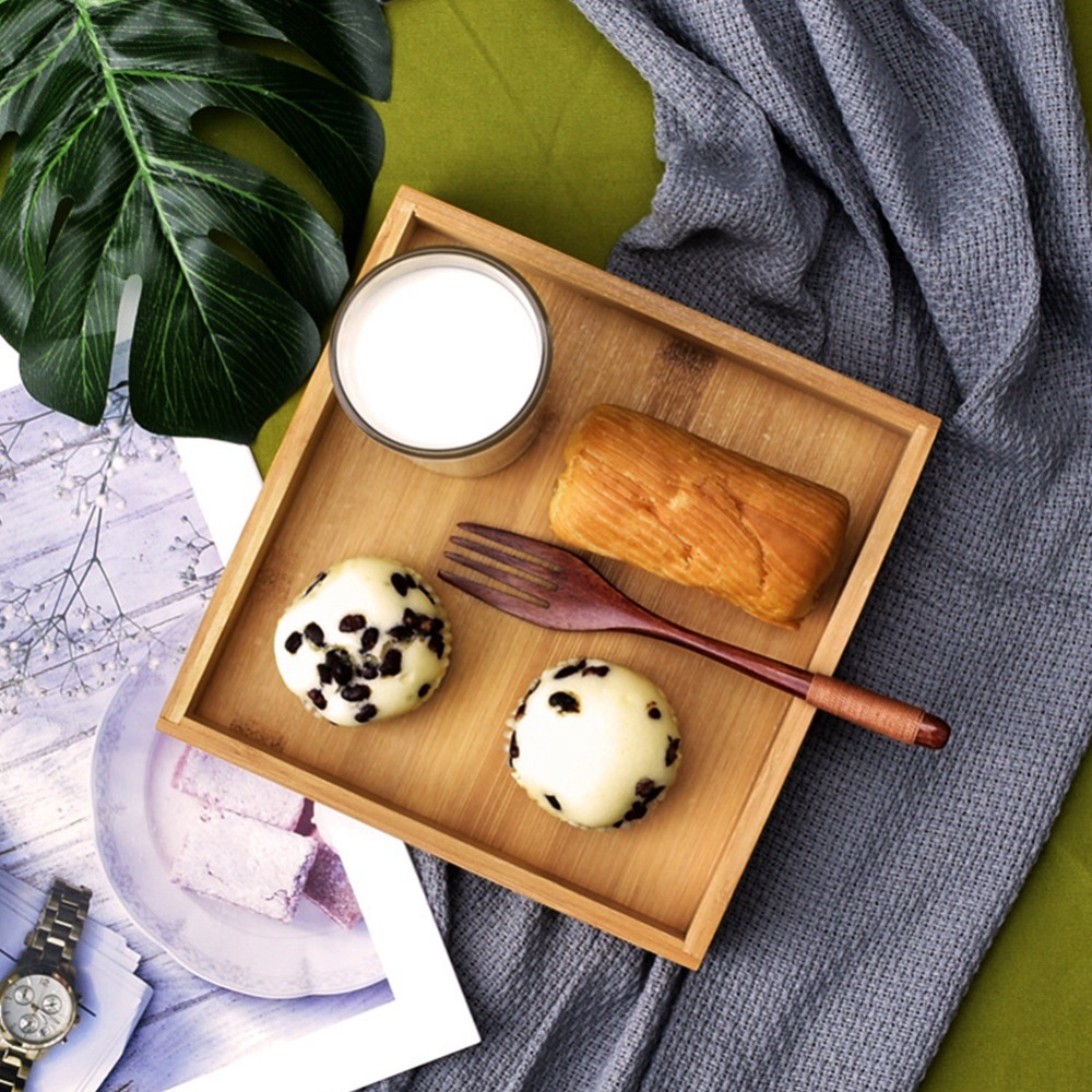 Rectangular Shape Japanese Sty - Bamboo Tea Tray reseña y precio