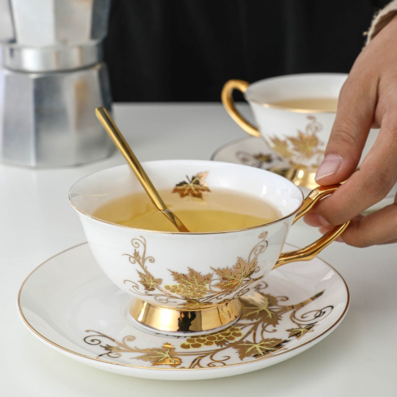 Coffee Cup Small Exquisite Set - Coffee Tea English reseña y precio