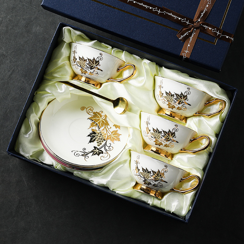 Coffee Cup Small Exquisite Set - Coffee Tea English reseña y precio
