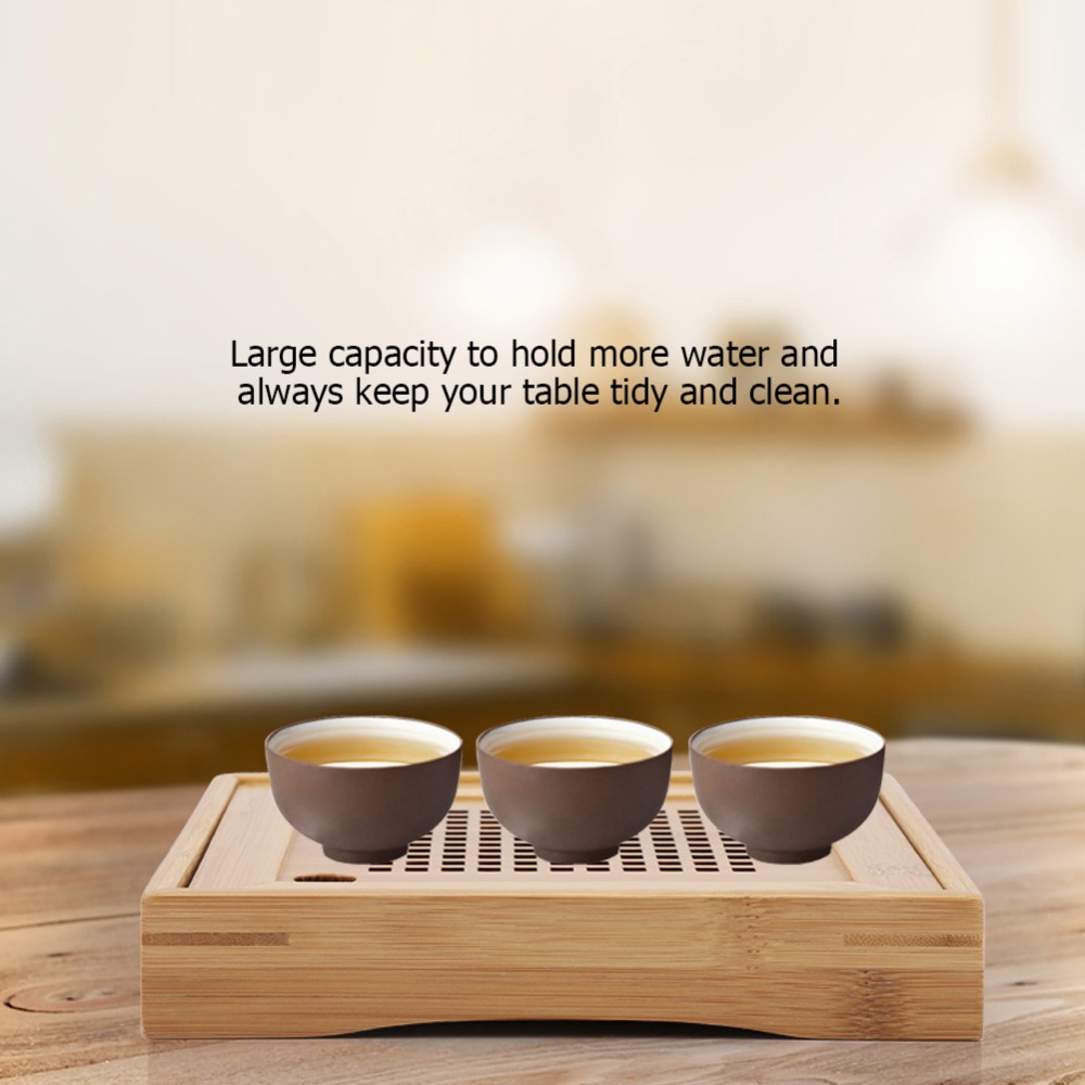 Square Design Kongfu Tea Tray  - Bamboo Tea Tray reseña y precio