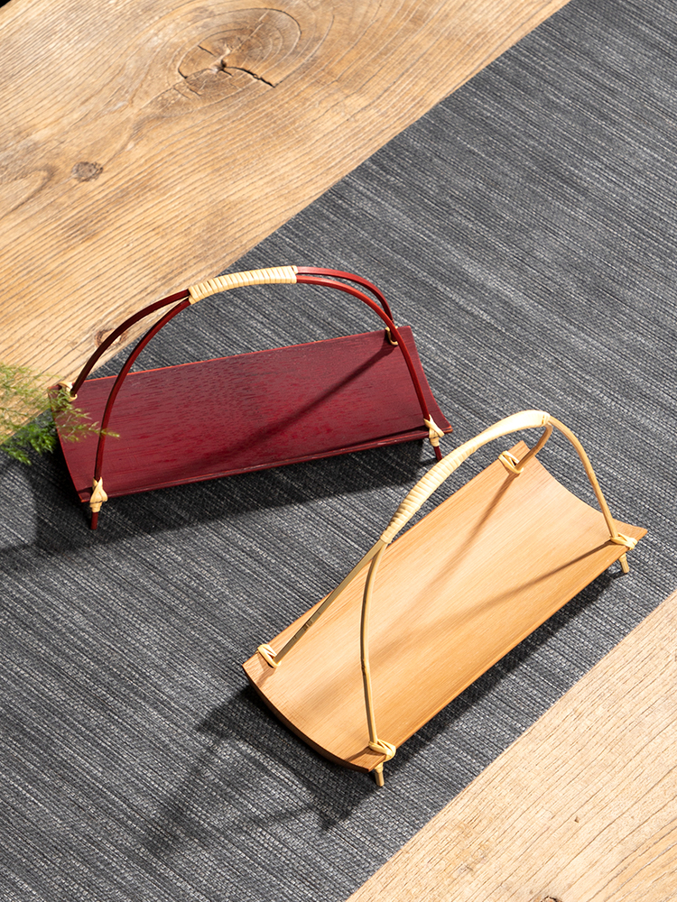 Handcrafted Bamboo Handle Frui - Bamboo Tea Tray reseña y precio