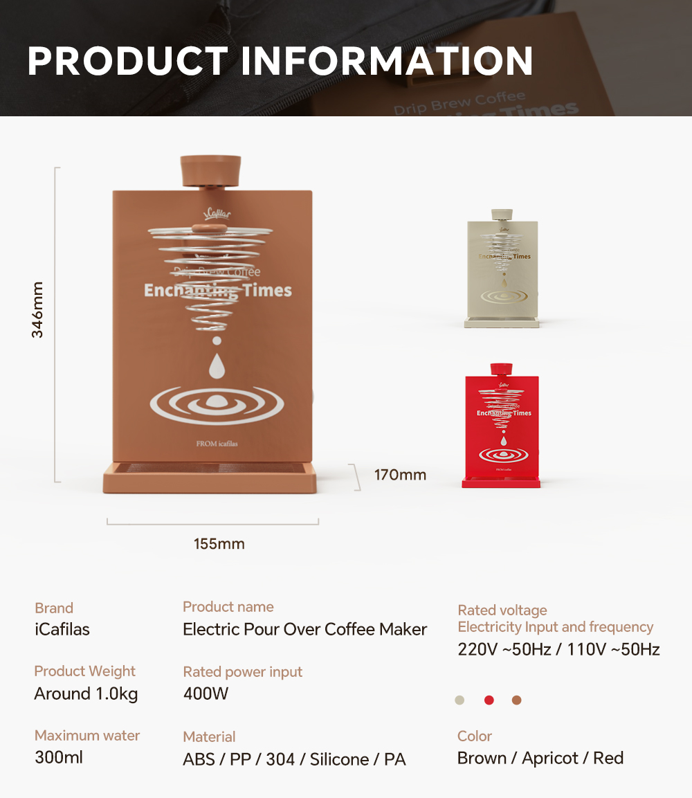 iCafilas Portable Foldable Ele - Coffee Tea Machine For Home reseña y precio