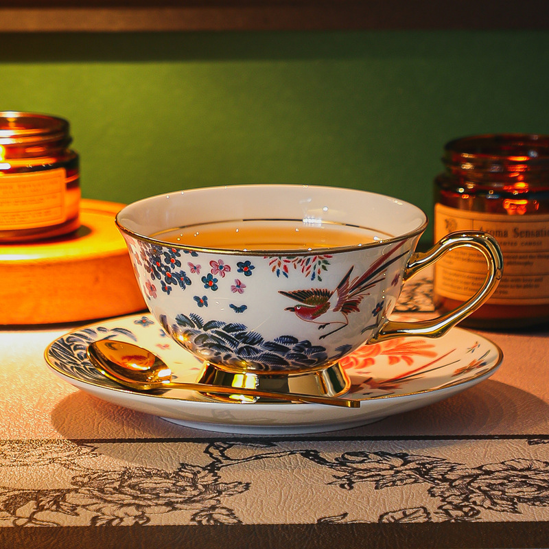 European retro bone China coff - Coffee Tea English reseña y precio