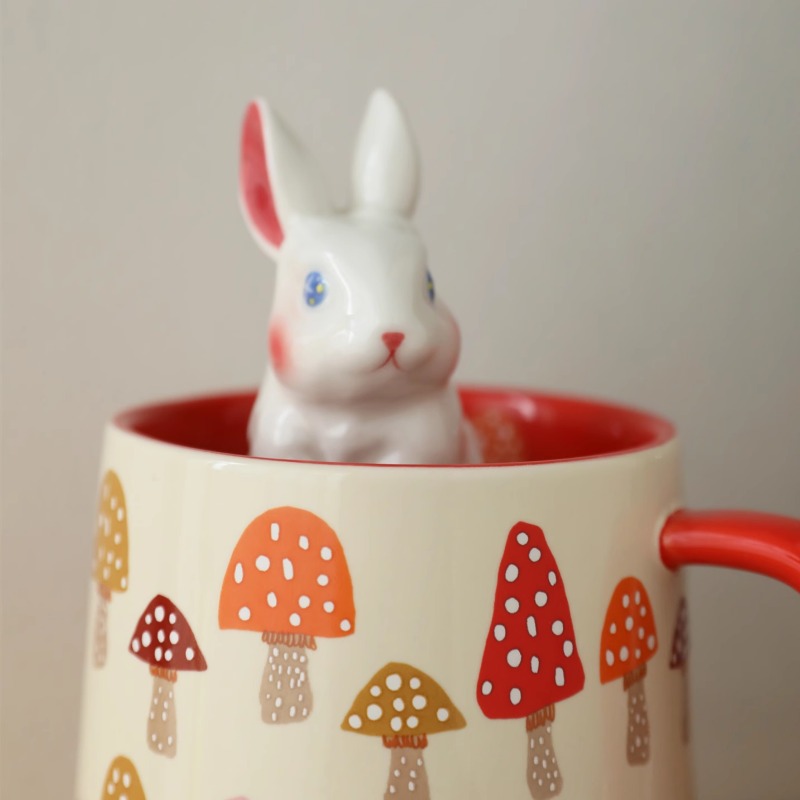 European Style Ceramic Mushroo - Coffee Tea English reseña y precio
