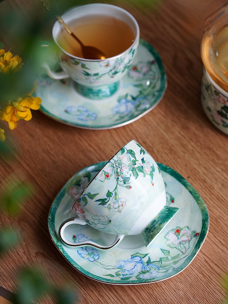 High-End Bone China Coffee Cup - Coffee Tea English reseña y precio