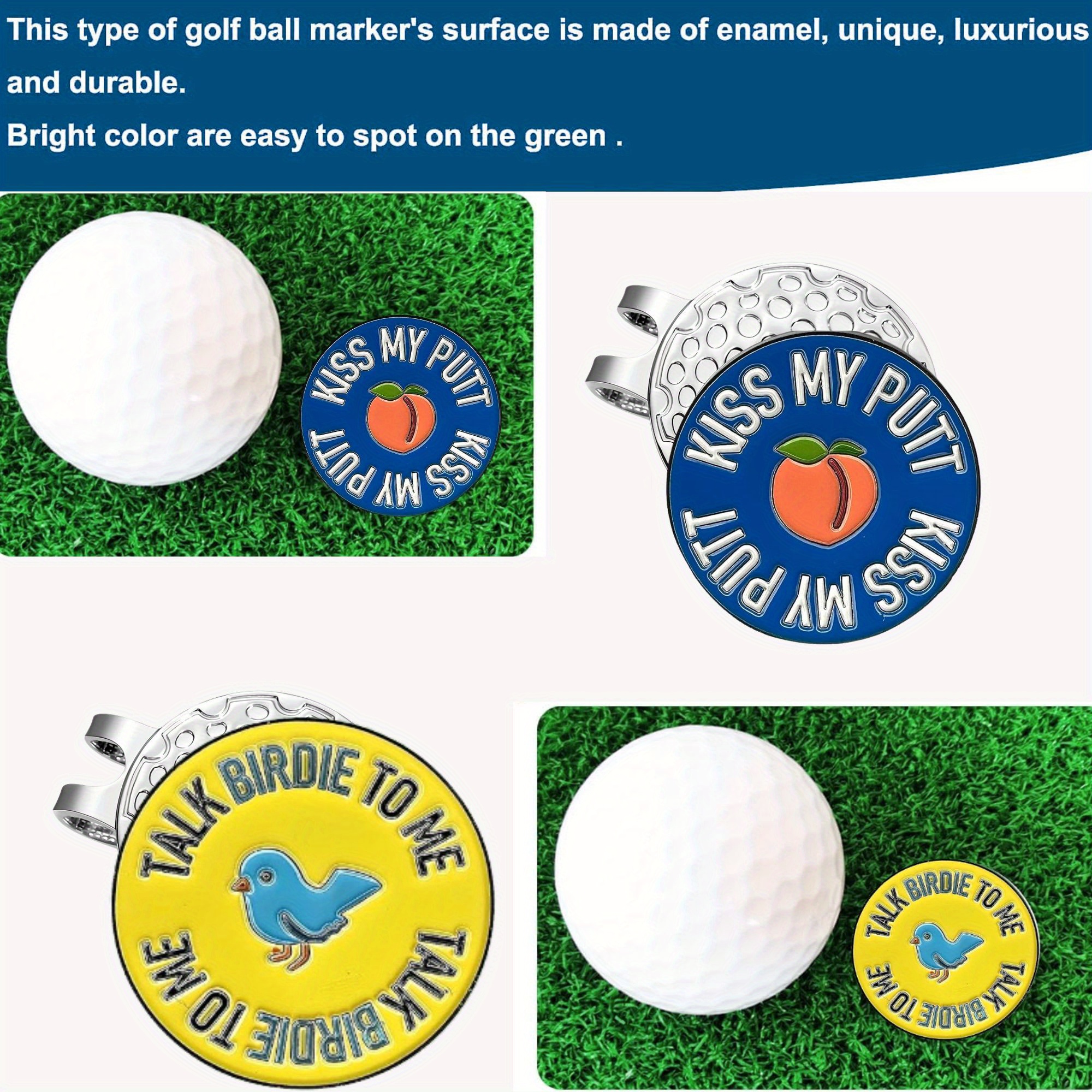 2 counts golf markers Talk Bir - Coffee Tea Or Me reseña y precio