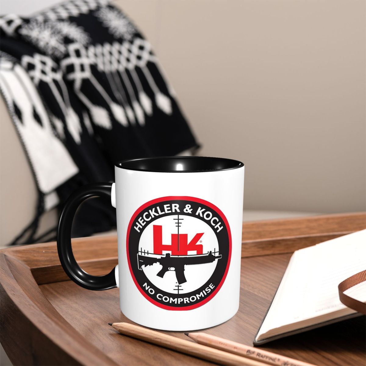 Heckler Koch Hk Logo Mug Funny - Coffee Tea Hk reseña y precio
