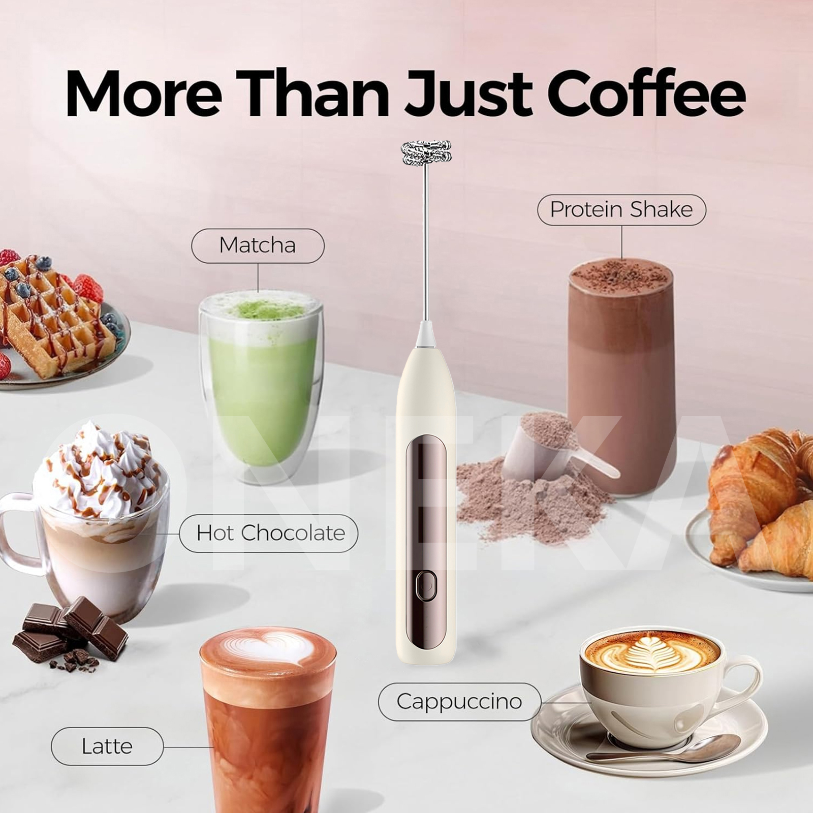 Milk Frother Coffee Frother Ha - Matcha Whisk Set reseña y precio