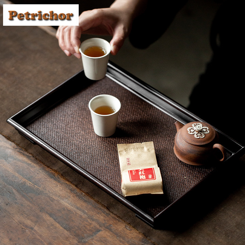 Japanese Rattan Bamboo Woven T - Bamboo Tea Tray reseña y precio